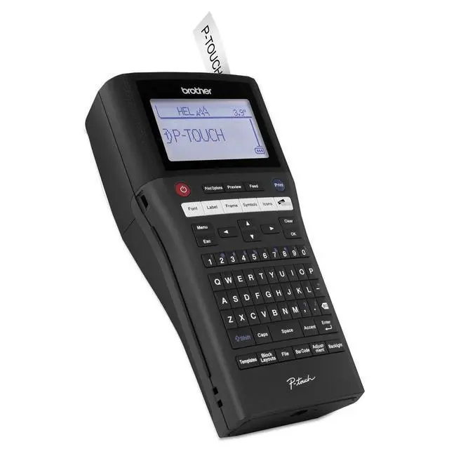 Alt view image 3 of 3 - P-touch, PTH500LI, PC-Connectable Label Maker, Rechargeable Portable Labeler, One-Touch Formatting, Vivid Bright Display, Black