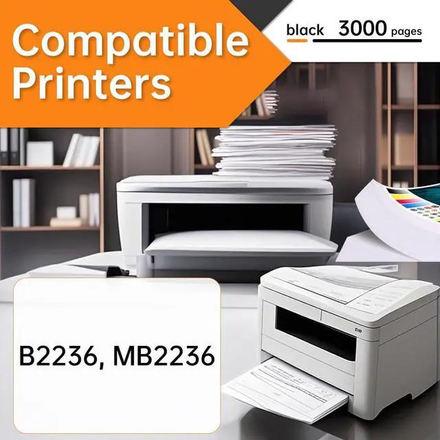 Alt view image 2 of 7 - B/MB2236 High Yield 3K Toner Cartridge (B221H00), 1 Unit | Compatible with Lexmark B2236dw, MB2236adw, MB2236adwe, MB2236i Printers