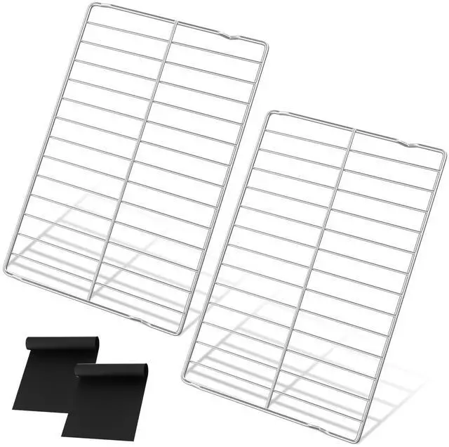 Main image of 2 Pack 304 Stainless Steel WPW10256908 Oven Rack 24"x15.75" Compatible with Whirlpool,KitchenAid and Kenmore Range Oven Rack W10138079 Shelf Rack 3195710 W10179196 AP6017994 PS11751295 Oven Wire Rack