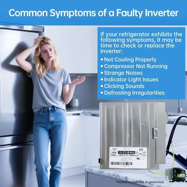 Alt view image 2 of 7 - W10186719 Refrigerator Inverter Board for Whirlpool Kenmore & Other Models | Energy-smart Fridge Inverter Board Fixes Compressor Noise & Cooling Errors, Easy DIY Repair, Replaces W10893917 W10285954