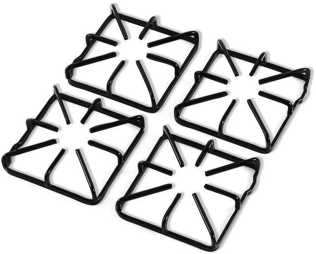 Main image of WB31K10016 WB31K10015 Grate Replacement Parts For GE Burner Grate Kenmore Hotpoint Stove Parts General Electric Gas Range Parts Stove Surface Top Grate Metal Steel Rack 4 Pieces