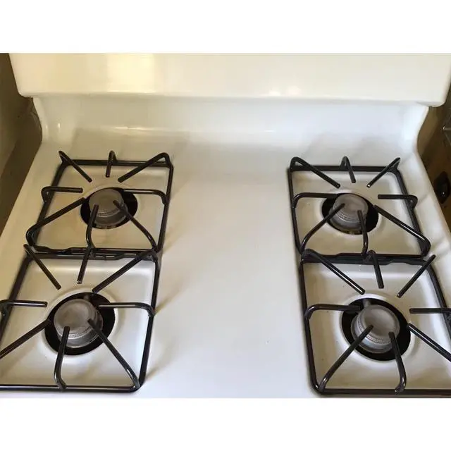 Alt view image 2 of 7 - WB31K10016 WB31K10015 Grate Replacement Parts For GE Burner Grate Kenmore Hotpoint Stove Parts General Electric Gas Range Parts Stove Surface Top Grate Metal Steel Rack 4 Pieces