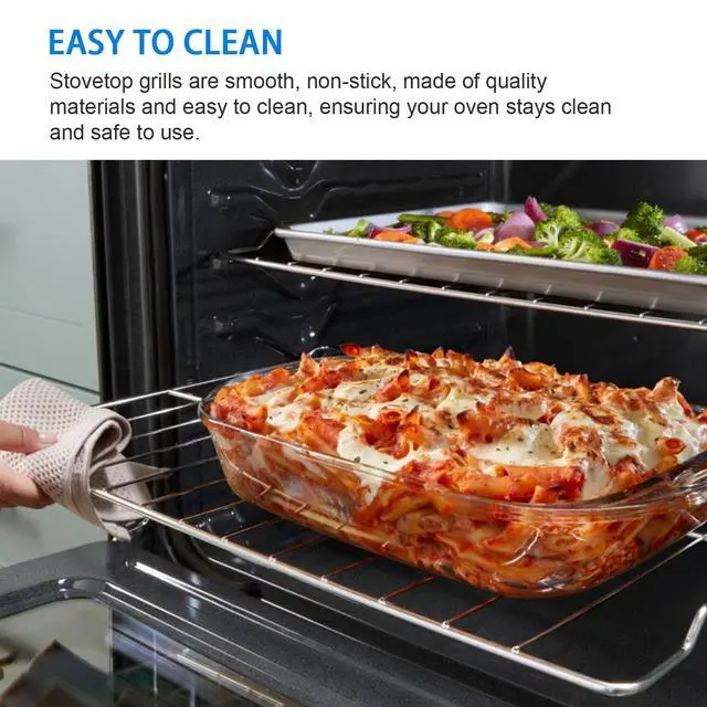 Alt view image 6 of 7 - WB48T10063 Oven Rack Replacement 24x17 Inch Compatible with GE Hotpoint Oven Stove AP4538468, 1550790, AH2577619, EA2577619, PS2577619 2 Pack