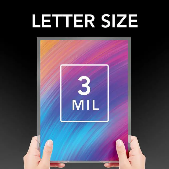 Alt view image 2 of 6 - Laminating Sheets, Thermal Laminating Pouches, Letter Size, 3 Mil, EZUse, 100 Pack (3745003)