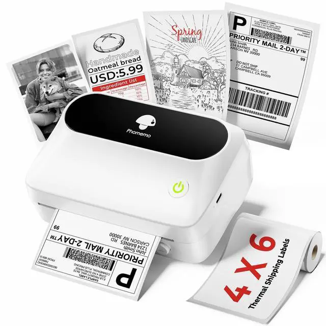 Main image of Label Printer, M421 4 x 6 Shipping Label Printer | Bluetooth Thermal Portable Printers for Shipping, Warehouse, Barcode, Address,Compatible with Phone & PC