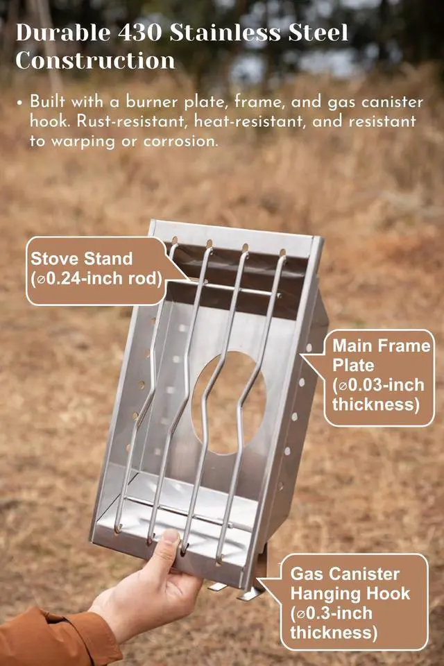Alt view image 3 of 7 - CAMPINGMOON IGT Recessed Stove Plate Burner System CK-25PG (Propane Burner Set)