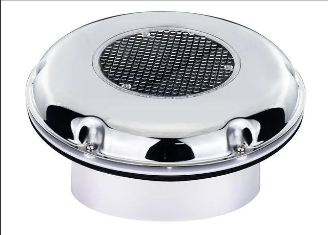 Main image of Solar Powered Ventilation Fan Exhaust Stainless Steel with Battery Switch for Marine Boat Waterproof 8.5 Inches