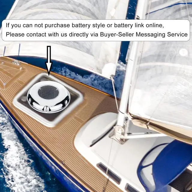 Alt view image 3 of 5 - Solar Powered Ventilation Fan Exhaust Stainless Steel with Battery Switch for Marine Boat Waterproof 8.5 Inches