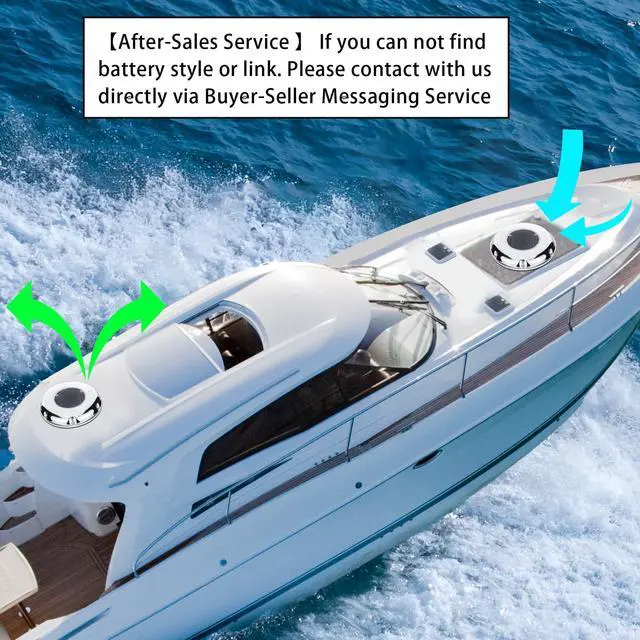 Alt view image 2 of 5 - Solar Powered Ventilation Fan Exhaust Stainless Steel with Battery Switch for Marine Boat Waterproof 8.5 Inches