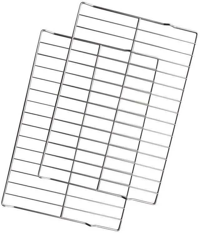 Main image of Upgraded WB48X20249 Oven Rack Replacement Fit for GE JGB720DEJ1BB JGB700SEJ1SS and more, 304 Stainless Steel Oven Wire Rack Replace WB48X20249 WB48K5019, 23.7 x 16 Inches Oven Shelf, 2 Pack