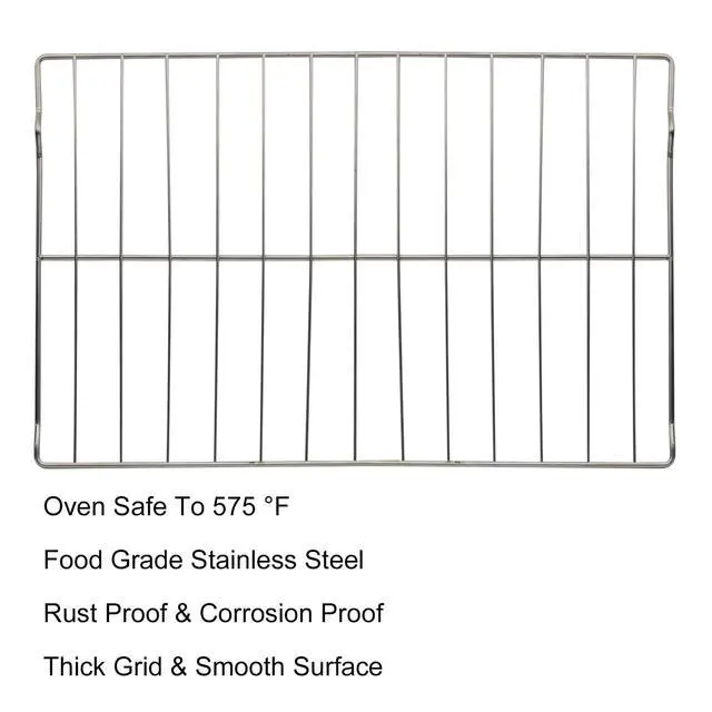 Alt view image 3 of 7 - W10256908 Oven Rack 23.92 x 15.7'' Replace AP4411894, 3195710, W10138079, W10179196, Oven Racks Replacement Compatible with Whirlpool Range Oven Stove Jenn-Air Range Stove 304 Stainless Steel (2 Pack)