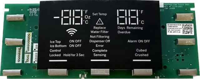 Main image of WR55X41025 Dispenser Board Compatible With GE Refrigerators WR55X26258, WR55X24388, WR55X23724
