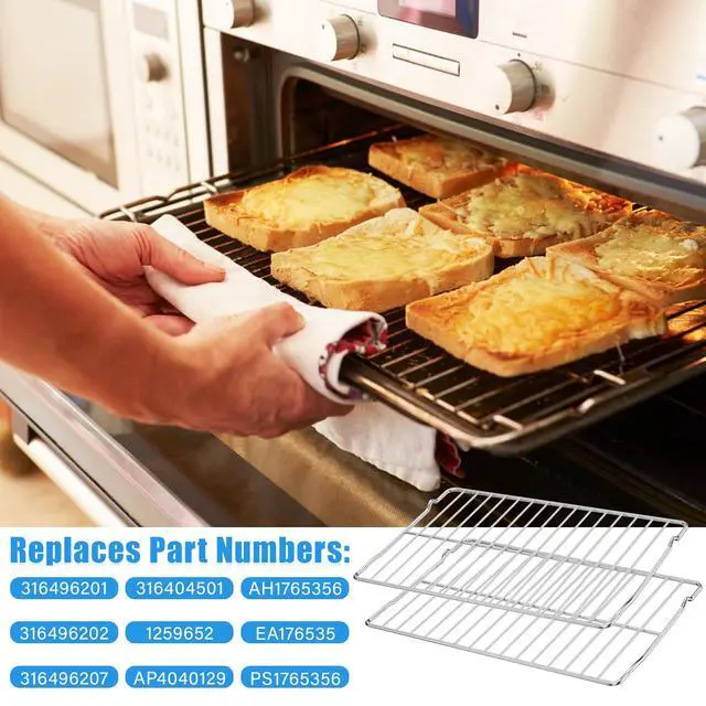 Alt view image 3 of 7 - 316496201 Heavy Duty Stove Oven Rack for Frigidaire Oven Rack Replacement | 24.2" X 16" Stove Wire Shelf Frigidaire Range/Stove/Oven Rack 316496201,Kenmore Induction Stove Oven Racks,Stainless Steel