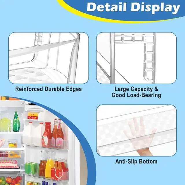 Alt view image 6 of 7 - UPGRADED MAN62570401 Refrigerator Door Bin Compatible with LG Kenmore Refrigerator Door Shelf Replacement, LTCS20220B LTCS20220S LTCS20220W LTCS20020 Fridge Refrigerator Door Basket Shelves Part
