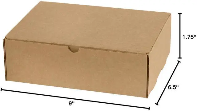 Alt view image 7 of 7 - Mailer Boxes Small 9"L x 6 1/2"W x 1 3/4"H 50-Pack - Corrugated Cardboard Box for Shipping, Moving, Mailing, Packing, Packaging and Storage