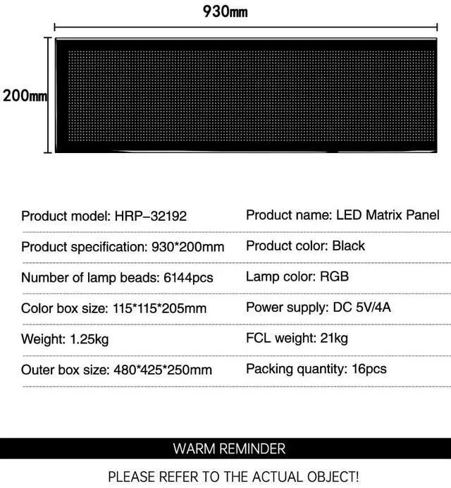Alt view image 3 of 7 - Flexible LED Display Screen, IP65 Waterproof PU+FPCB Material, Remote & App Control, for Indoor Advertising, Shop Window, Car Dealership Decoration (36.6 x 7.9in)