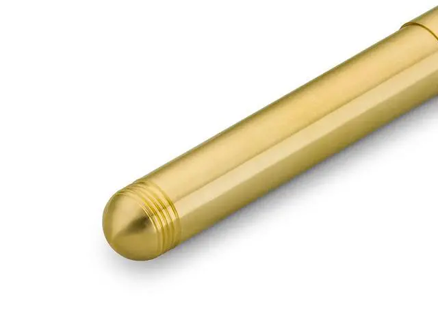 Alt view image 4 of 6 - LILIPUT Ball Pen Brass with Cap I Retractable Ballpoint Pen with Standard D1 Refills in a Tin Box I Metal Ball Pen 13 cm