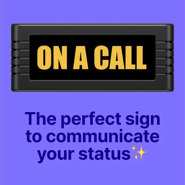 Alt view image 2 of 7 - S smart sign | Bluetooth | Battery Powered | Home Office | Wireless | Recording | Gaming | Streaming | Do Not Disturb Sign | On Air Sign | Office Decor | Online Classes (5,000 mAH Battery)