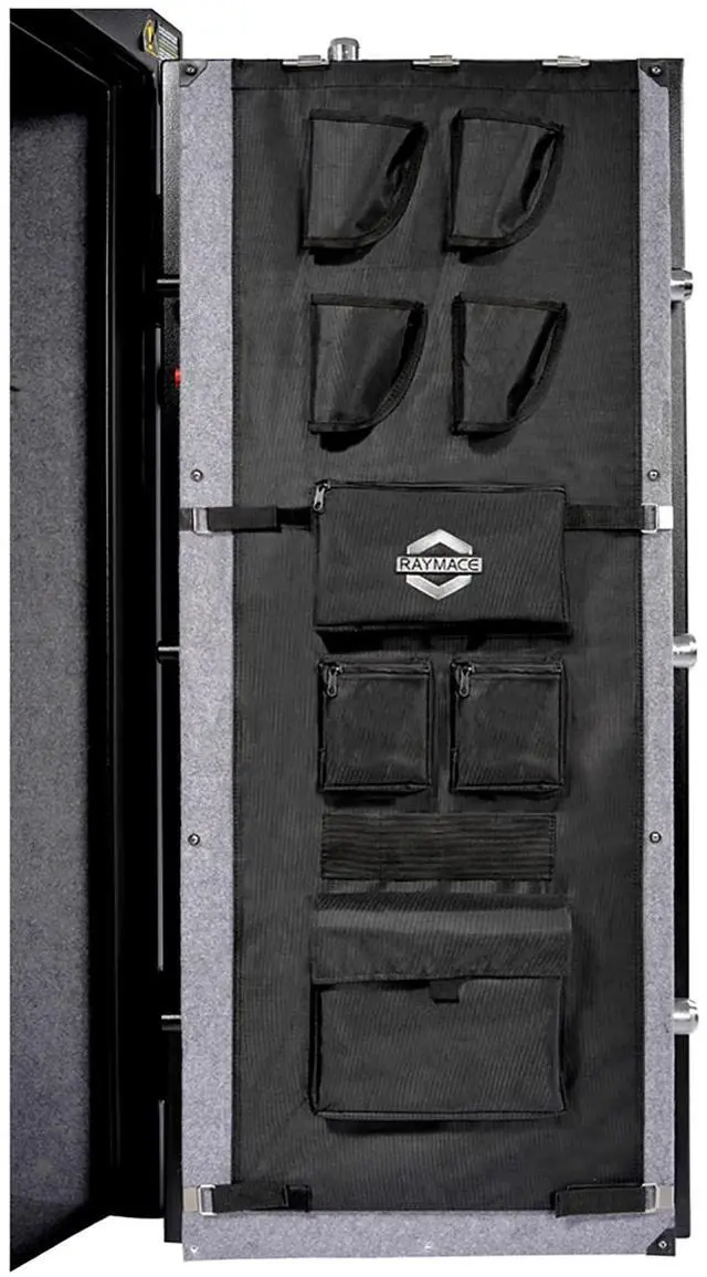 Main image of Gun Safe Door Panel Organizer 16.5W*47H, Adjustable Width to 22 inch, Pistols and Documents Storage Solution