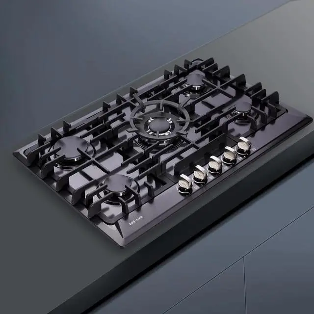 Alt view image 4 of 6 - 30 Inch Gas Cooktop, Built-in 5 Burners Stainless Steel Stovetop with Thermocouple Protection LPG/NG Convertible Stove Dual Fuel Cooktop DM527-SA02B