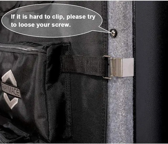 Alt view image 5 of 7 - Gun Safe Door Panel Organizer 16.5W*47H, Adjustable Width to 22 inch, Pistols and Documents Storage Solution