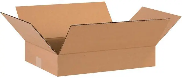 Main image of Shipping Boxes Flat 16"L x 12"W x 3"H 25-Pack - Corrugated Cardboard Box for Moving, Mailing, Packing, Packaging and Storage