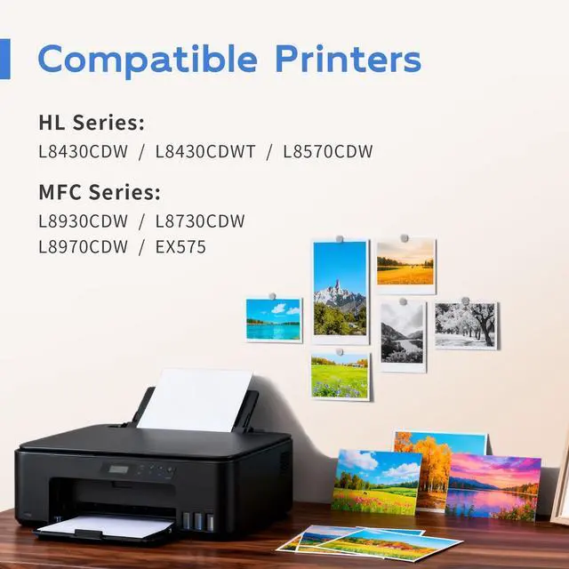Alt view image 3 of 7 - TN635XL TN 635XL TN-635XL TN635 Toner Cartridge Replacement for MFC-L8930CDW HL-L8430CDW MFC-L8730CDW MFC-L8970CDW HL-L8430CDWT MFC-EX575 HL-L8570CDW Printer (with chip, 4 Pack)