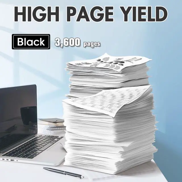 Alt view image 3 of 7 - 26A CF226A High Yield Toner Cartridge (Black, 2-Pack) | Compatible 26A CF226A Black Toner Cartridge Replacement for LaserPro M402d M402dw M402dne; LaserPro MFP M426dw M426fdw M427dw