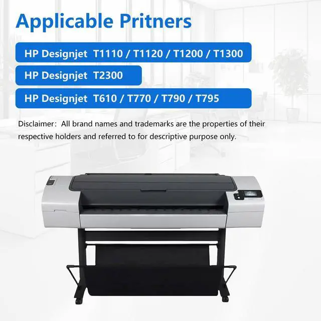 Alt view image 2 of 7 - 72 Ink Cartridges Replacement for HP 72 Compatible with HP Designjet T795, T790, Designjet T1300, T2300, Designjet T1200,T1110,T1120, Designjet T610,T770, C9403A C9370A C9371A C9372A C9373A C9374A
