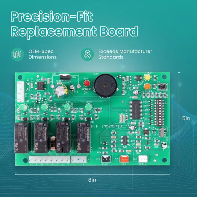 Alt view image 2 of 7 - Upgrade 2A1410-01 2A1410-02 Ice Machine Control Board Compatible Replacement for Hoshizaki KM Series (KM1300, KM1200, KM500, KM450, KM250) & More Plug-and-Play, Direct Fit