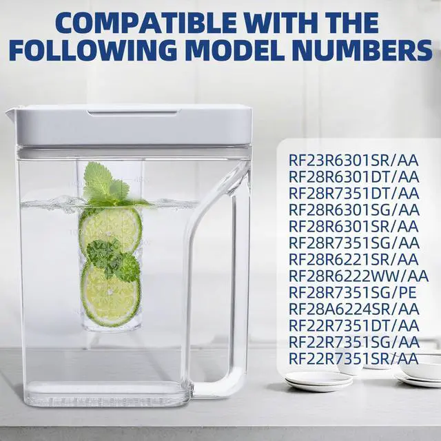 Alt view image 4 of 7 - DA97-20587A Refrigerator Water Pitcher for Samsung Modes RF22R7351SR | Water Tank Assembly Compatible with Samsung Refrigerator Models RF28R7351SG RF28R7351DT RF22R7351DT RF28R6221SR