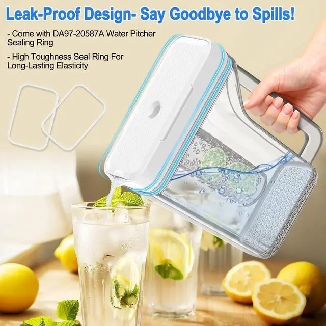 Alt view image 4 of 7 - Upgraded DA97-20587A Refrigerator Water Pitcher Compatible with Samsung Water Pitcher for Fridge Door Replacement No Leak Samsung Fridge RF28R6301SG RF28R7351SG RF28R6221SR RF22R7351SG RF22R7351SR