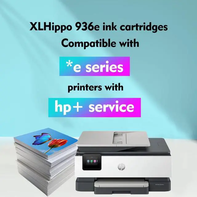 Alt view image 3 of 6 - 936XL 936 Ink Cartridges Combo Pack: Replacement for HP 936e Ink 936XL Black and 936 Color Combo Pack for HP OfficeJet Pro 9125e 9120e 9730e 9130 9135e 9122e 9128e 9110b 9120b 9130b 9130e Printer
