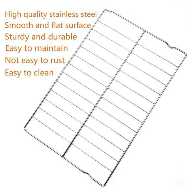 Alt view image 3 of 6 - 24 1/8" Oven parts Shelves Grates Replacement for Whirlpool Range Oven Rack W10268578 WPW10268578 W11520287 W11173792 ACR2303MFW0 AER3311WAW1