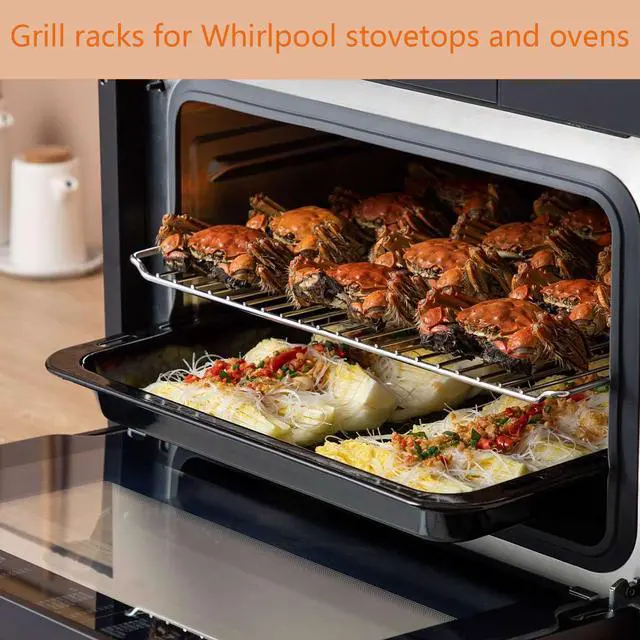 Alt view image 5 of 6 - 24 1/8" Oven parts Shelves Grates Replacement for Whirlpool Range Oven Rack W10268578 WPW10268578 W11520287 W11173792 ACR2303MFW0 AER3311WAW1