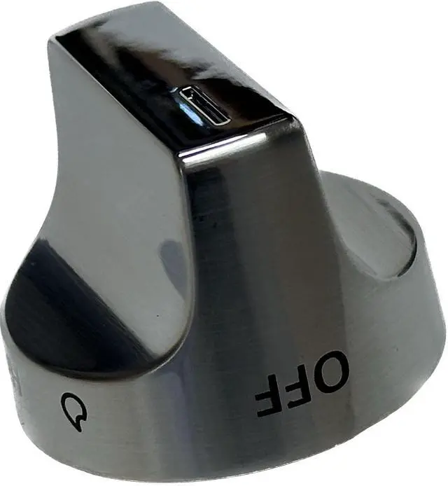 Main image of W11620567 Stainless Control Knob Compatible With Whirlpool Ranges AP7194930, W11510456