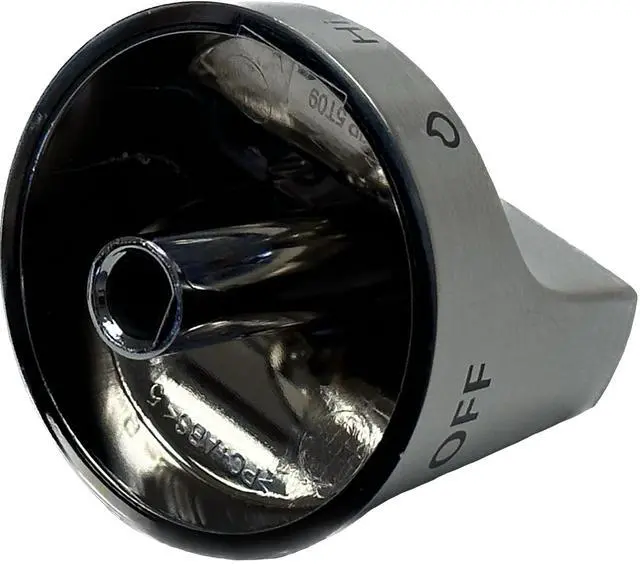 Alt view image 2 of 5 - W11620567 Stainless Control Knob Compatible With Whirlpool Ranges AP7194930, W11510456