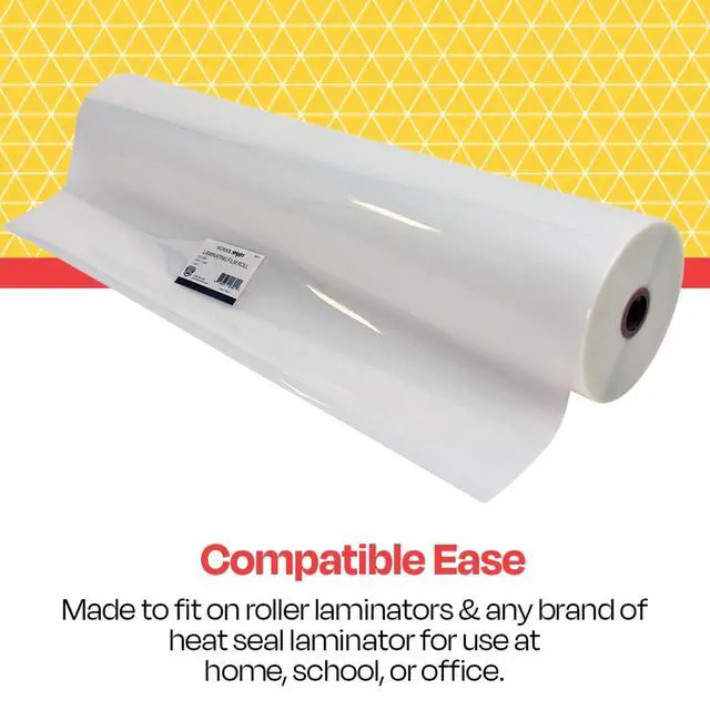 Alt view image 4 of 7 - Laminating Film Roll, 25 Inches x 500 Feet, 3 Mil Thick, High Gloss | 1-roll, 3 mil Thick, High Gloss