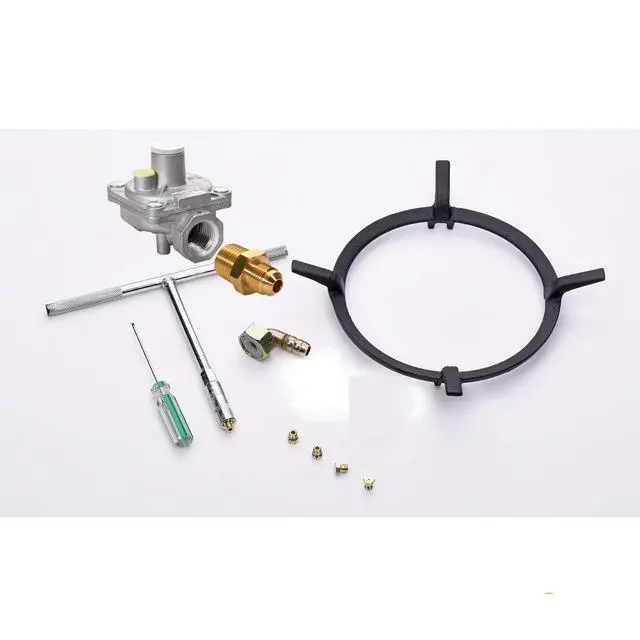 Alt view image 5 of 7 - ® 24 inch LPG/NG Gas Cooktop Dual Fuel Sealed 4 Burners Stainless Steel Gas Cooktop 4 Burners Drop-In Gas Hob DK245-A02 Gas Cooker