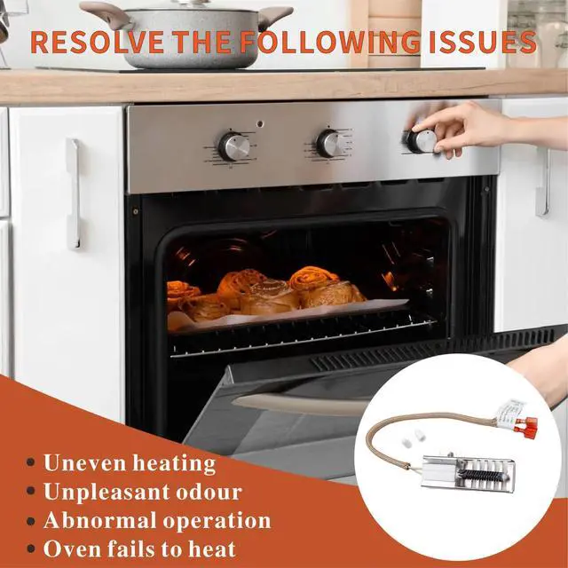 Alt view image 7 of 7 - NR038KX Gas Range Oven Ignitor for Thor HRG Griddle Series Exact Replacement DVTH-5310,DVTH-5316,DVTH-5319HRG3026HRG3080UHRG3031UHRG3618UHRG3609UHRG4804UHRG4808ULRG3001U HRG Series Models