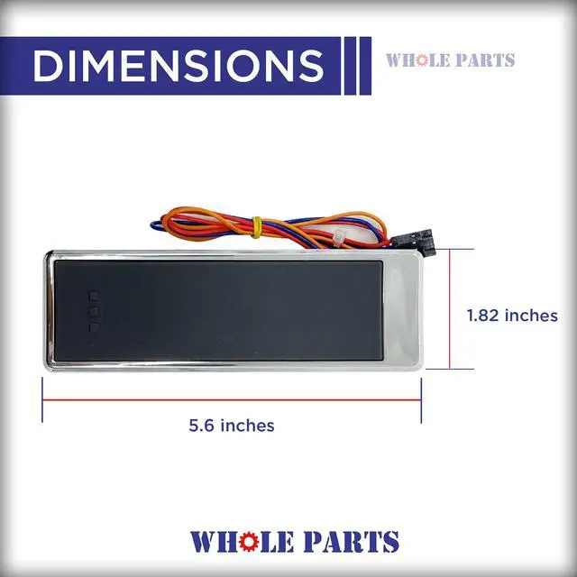 Alt view image 2 of 6 - Upgraded Refrigerator Dispenser Actuator Pad (Gray Color) Part# W10353848 - Replacement & Compatible with Some Kitchen Aid, Jenn Air, Maytag and Whirlpool Refrigerators