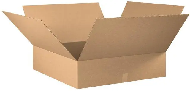 Main image of 30308 Flat Corrugated Cardboard Box 30" L x 30" W x 8" H, Kraft, For Shipping, Packing and Moving (Pack of 10)