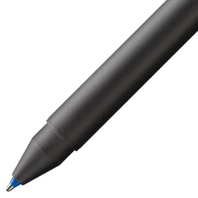 Alt view image 5 of 5 - st black tri pen Multifunctional pen slim stainless steel mechanical pencil & ballpoint pen in one includes M 21 ballpoint refill in blue and red & M 41 fine-line refill (0.5 mm)