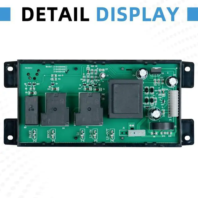 Alt view image 4 of 6 - 316455420 Oven Range Stove Clock Control Board Replacement Compatible with Electrolux Kenmore Replaces AP3960228 1197180