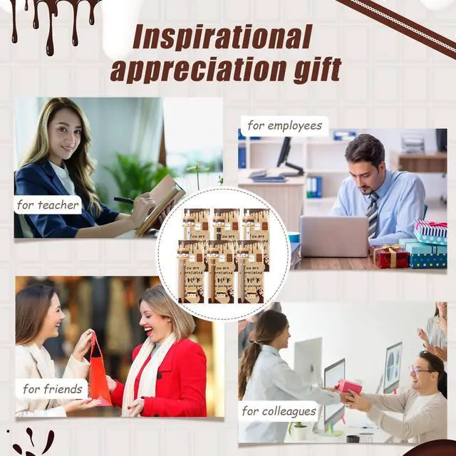 Alt view image 6 of 6 - 96 Sets Teacher Gifts Bulk Back to School Inspirational Smores Marshmallow Pens Tags Thank You Party for Teacher Student Nurse Team Staff Employees Coworkers Groups Office