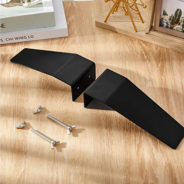 Alt view image 7 of 7 - 16 Pcs/4 Sets Spider Feet Board Sign Holder Base Adjustable Heavy Duty Metal Floor Mount Standing Sign Holder for Business Store Board Display Show (Base Only)
