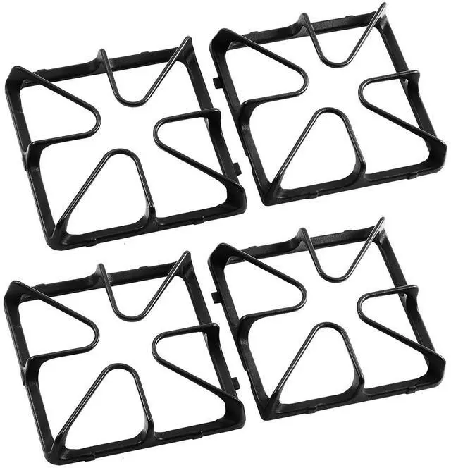 Main image of WB31K10034 Burner Grates Replacement Parts for GE Gas Stove Grate 8.5x 8.5 Cast Iron Range Grate GE XL44 Surface Stove Top Grate General Electric Gas Range Cooktop Oven Burner Grate Square Rack
