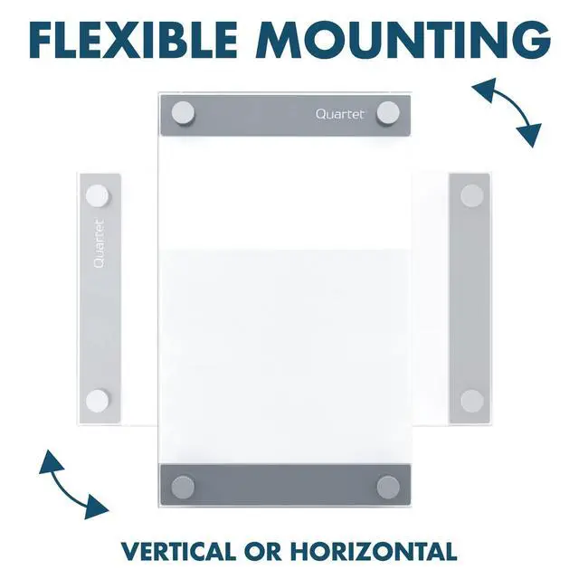 Alt view image 2 of 7 - Glass Whiteboard, Magnetic Dry Erase Board, 3' x 2', with Customizable Templates, White Dry Erase Surface, Infinity (GI3624)