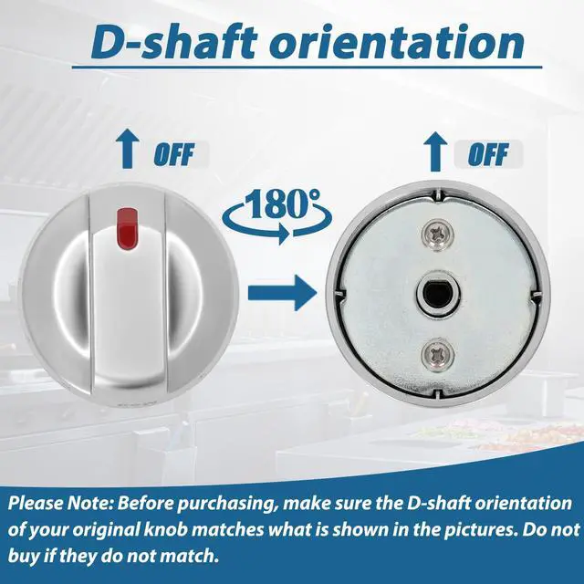 Alt view image 2 of 7 - DG94-04397D 3 Ring Burner knob DG94-04397C DG94-04397B for Samsung | NE63BB851112AA NE63BB871112AA Electric Stoves 2 Knobs Single Burner 1 knob Dual Burner 1 knob Triple Burner