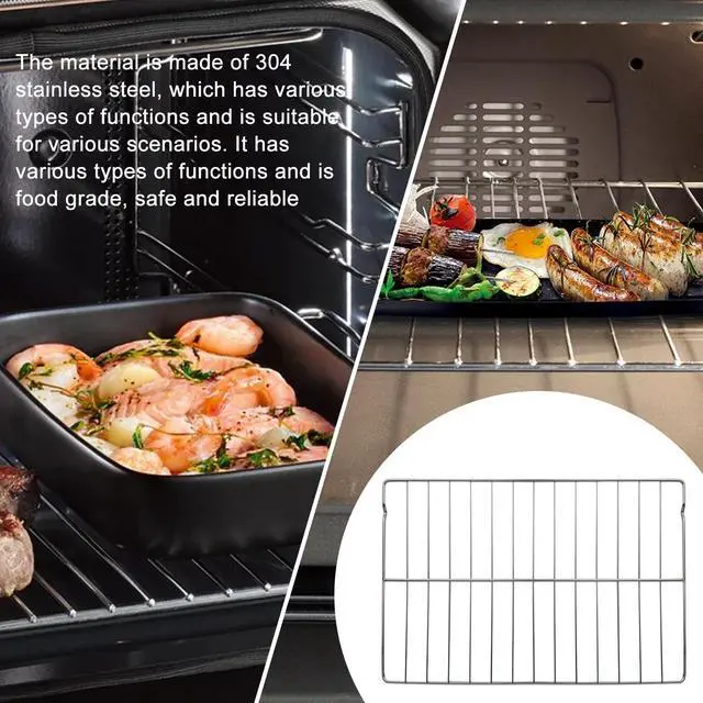 Alt view image 4 of 7 - UPGRAGED 316067902 Oven Rack Replacement for Frigidaire Kenmore Range Stove Oven Parts 316069800 23" x 16" 304 Stainless Steel Rack Flat Frigidaire Range Oven Wire Rack 2 Pack